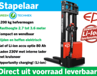 EP EST122/ESL122 elektrische stapelaar 1.200 kg (2,7-3,6 m)