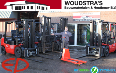 Woudstra's maakt overstap naar elektrische heftrucks van EP Equipment