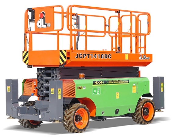 Dingli ruw terrein schaarhoogwerkers (14-22 m)