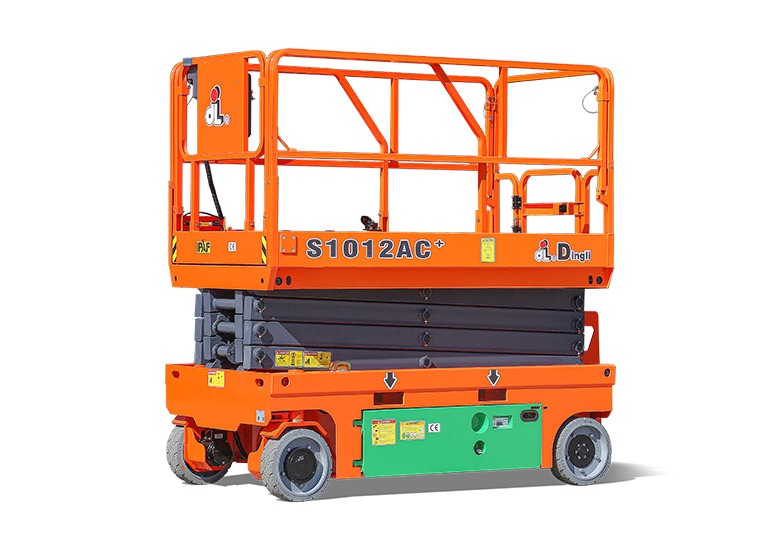 450 kg capaciteit op 10 meter en 2 personen binnen en buiten op de hoogwerker mogelijk
